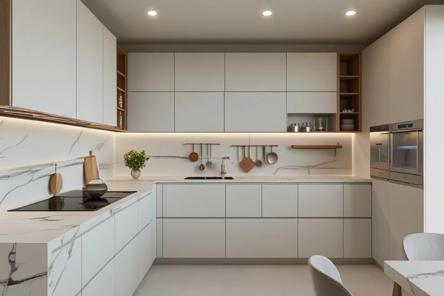 Dapur Minimalis Modern Mewah untuk Rumah Tipe 60
