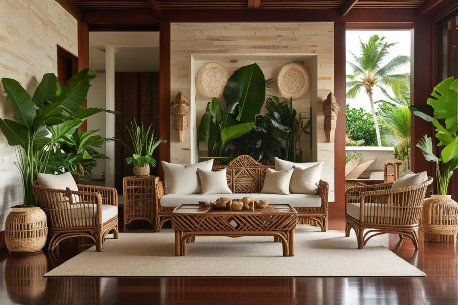 Material Alami Desain Interior Bali