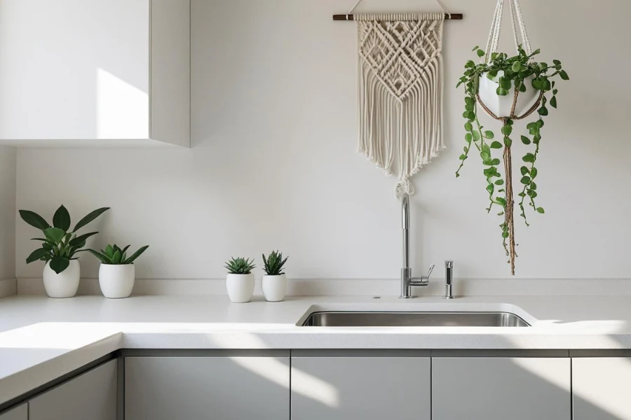 Sentuhan Alam Segarkan Visual Dapur Minimalis Modern