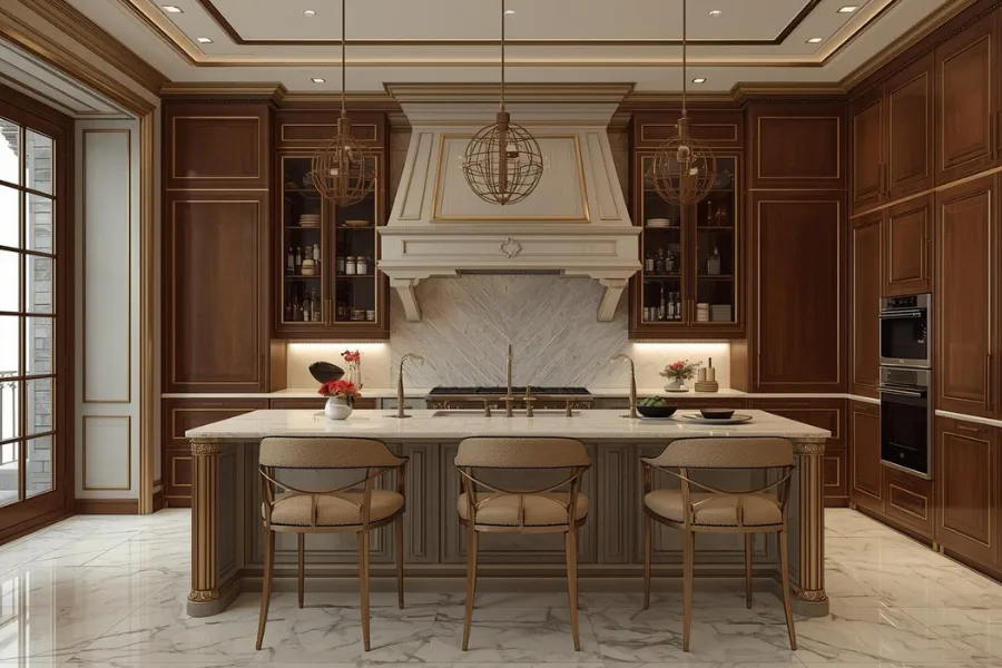 10 Inspirasi Dapur Mewah Elegan dari Romeesa Design