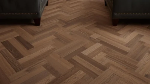 Lantai Parket Kayu Herringbone