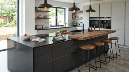 Meja Island Multifungsi (Smart Kitchen Island)