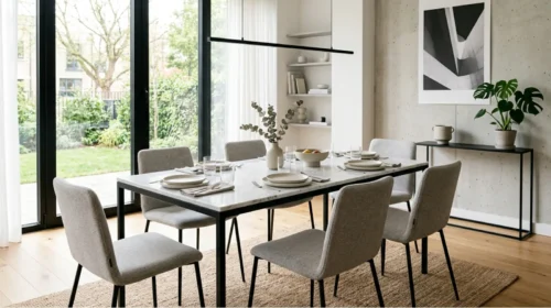 Model Meja Makan Marmer Modern