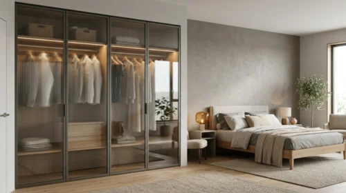 Sentuhan Reflective & Translucent (Lemari Kaca)