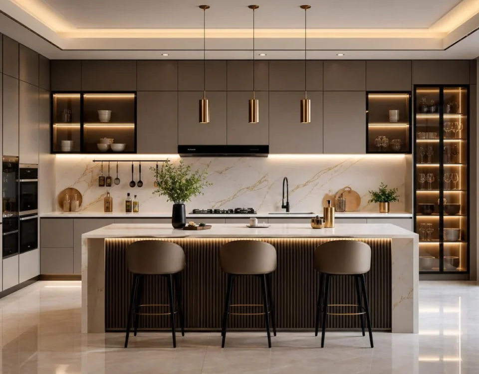 Desain Dapur Modern & Elegan dari Romeesa Design