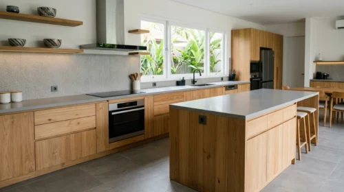 Meja Dapur Minimalis yang Ergonomis